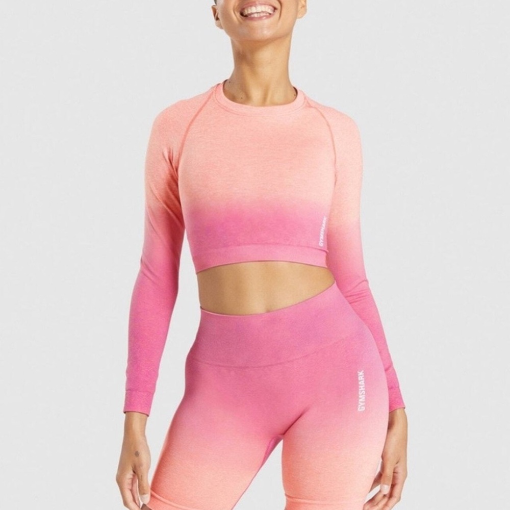 Gymshark Coral Activewear Top - Picture 1 of 4